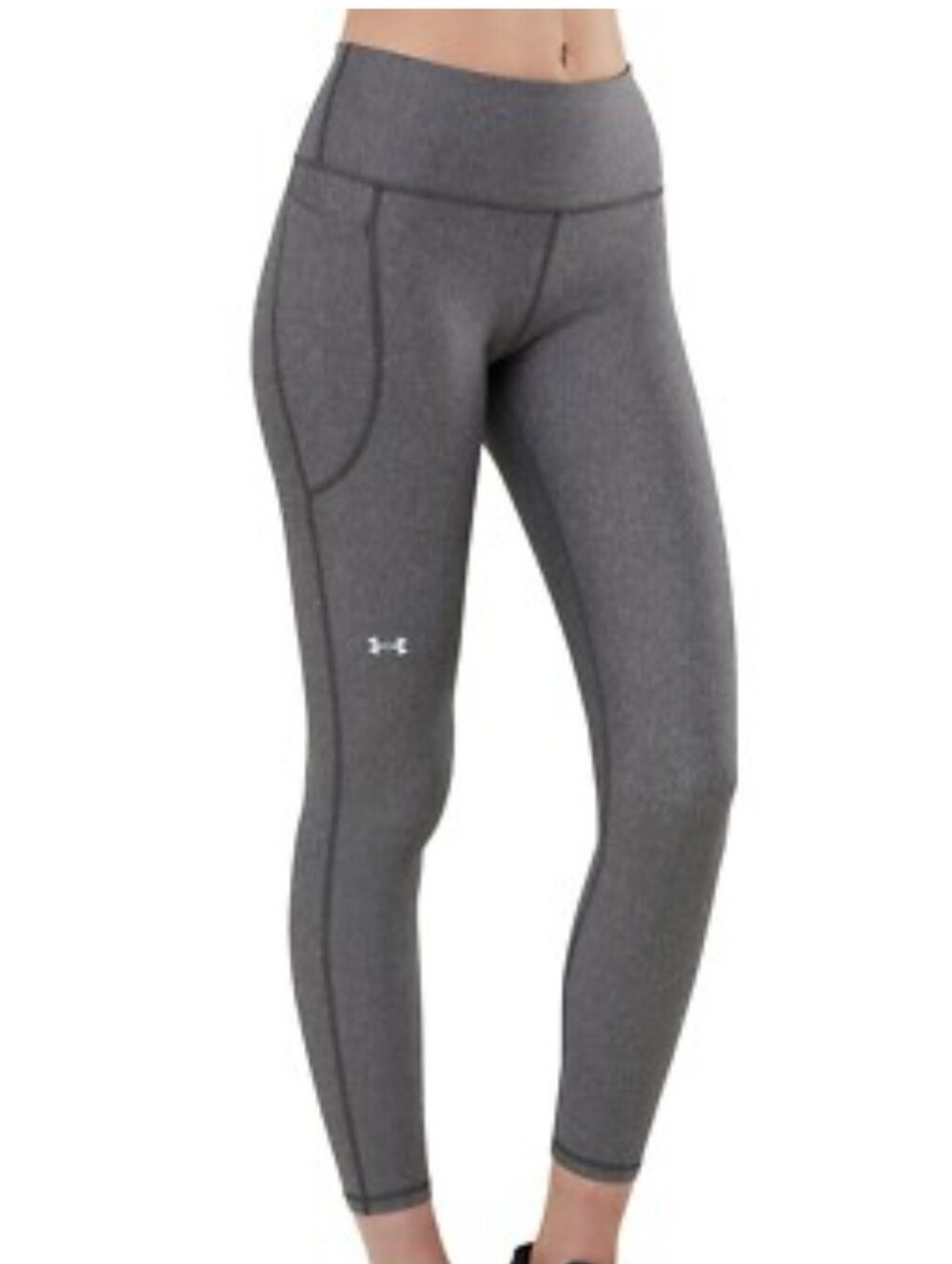 Under Armour Women's Charcoal Gray High-Rise Performance Leggings